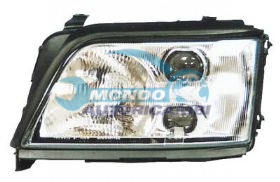 PROIETTORE DX H1+H1+H3 MAN.-ELETT.-CON FENDI AUDI A6 ANNO 04-94 - 04-97