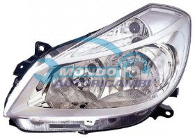 OPTICA IZQ. H7+H7 ELECTRICA-C/MOTOR-CROMADA