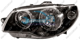 PROJECTEUR GA. H7+H7 ELECT.-A/MOTEUR-NOIR