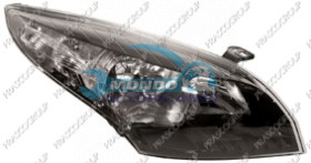OPTICA DCHA H7+H7 ELECTRICA-C/MOTOR-NEGRA