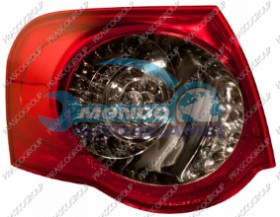 FANALE POSTERIORE SINISTRO ESTERNO ROSSO/BIANCO-/LED-CON PORTALAMPADA MOD. STATION WAGON