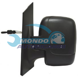 RETROVISORE SX A CAVI NERO-VETRO SINGOLO FIAT SCUDO ANNO 01-07 -