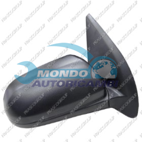 RETROVISORE DESTRO MANUALE NERO-CONVESSO/CROMATO-MOD. 4 PORTE