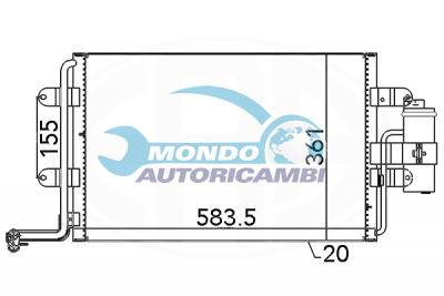 Condenser, air conditioning