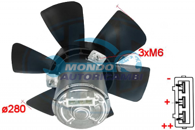 Ventilateur, refroidissement du moteur
