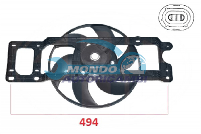 Fan, radiator