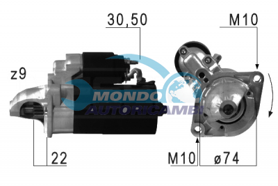 Motorino avviamento BOSCH 0001115045 BMW