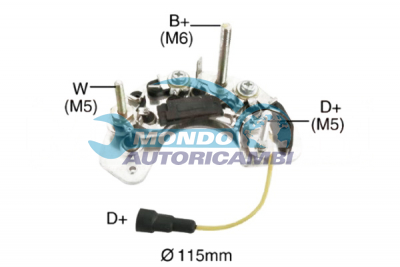 RADDRIZZATORE ALTERNATORE
