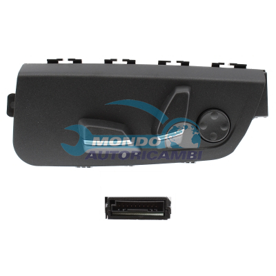 Power seat switch with lumbar support and memory function