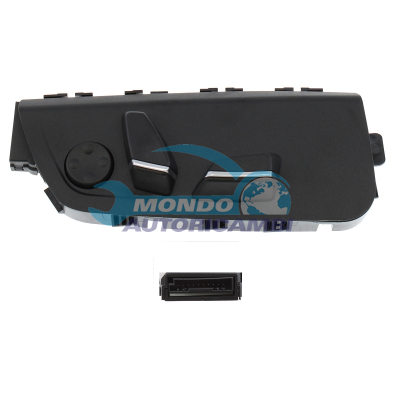 Power seat switch with lumbar support and memory function
