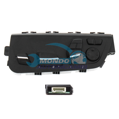 Power seat switch with lumbar support and memory function