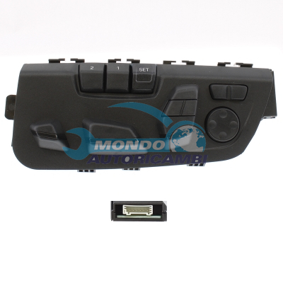 Power seat switch with lumbar support and memory function