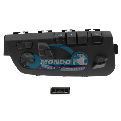 Electric seat adjustment control with memory and massage function