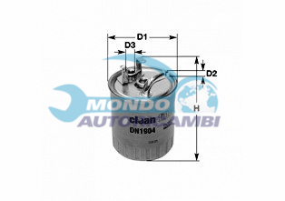 FILTRO CARBURANTE DIESEL GASOLIO