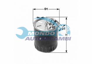 FILTRO CARBURANTE DIESEL GASOLIO