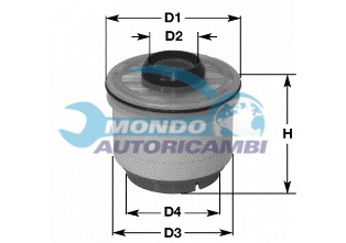 FILTRO CARBURANTE DIESEL GASOLIO