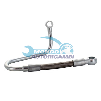 Turbocharger oil feed pipe
