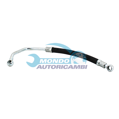 Turbocharger oil feed pipe