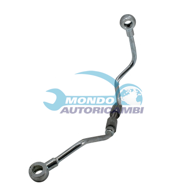 Turbocharger oil feed pipe