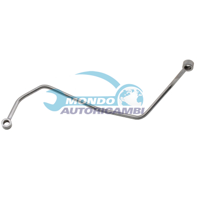 Turbocharger oil feed pipe