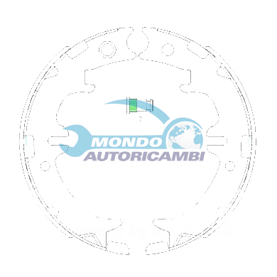 Brake Shoe Set, parking brake