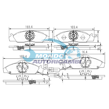 Brake Pad Set, disc brake