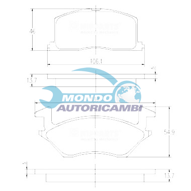 Brake Pad Set, disc brake