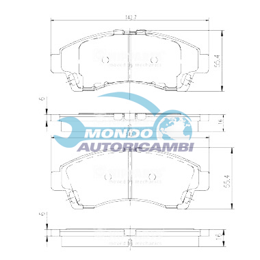 Brake Pad Set, disc brake