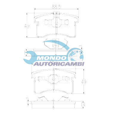 Brake Pad Set, disc brake