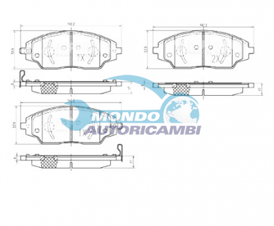 Brake Pad Set, disc brake