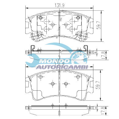 Brake Pad Set, disc brake